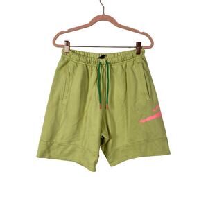 Nike Men's Air Jordan Jumpman Air Fleece Shorts Gym Shorts in Green Limelight S